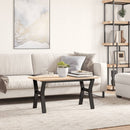 bordben til sofabord 90x40x43 cm Y-stel stål