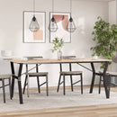 bordben til spisebord 180x80x73 cm Y-stel stål