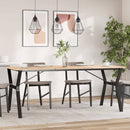 bordben til spisebord 180x80x73 cm Y-stel stål