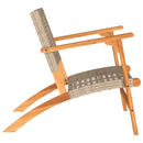 havestole 2 stk. polyrattan og akacietræ beige
