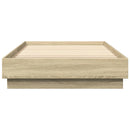 sengeramme 100x200 cm uden madras konstrueret træ sonoma-eg
