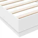 sengeramme 90x200 cm konstrueret træ hvid