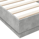 sengeramme 90x200 cm konstrueret træ betongrå