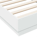sengeramme 90x190 cm konstrueret træ hvid