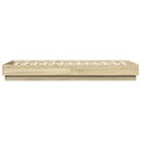 sengeramme 90x190 cm uden madras konstrueret træ sonoma-eg