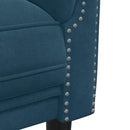 sofasæt 3 dele velour blå