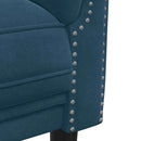 sofasæt 2 dele velour blå