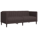 sofasæt 2 dele stof mørkebrun