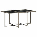 loungesæt til haven 11 dele med hynder polyrattan grå