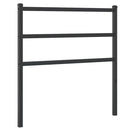 udskiftningsgavl 90 cm metal sort