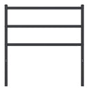 udskiftningsgavl 90 cm metal sort
