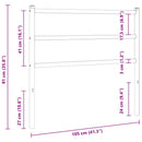udskiftningsgavl 100 cm metal sort