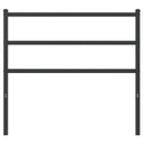 udskiftningsgavl 107 cm metal sort