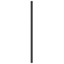 udskiftningsgavl 107 cm metal sort