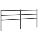 udskiftningsgavl 193 cm metal sort