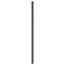 udskiftningsgavl 200 cm metal sort