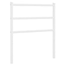 udskiftningsgavl 75 cm metal hvid