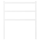 udskiftningsgavl 75 cm metal hvid