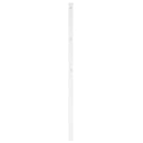 udskiftningsgavl 100 cm metal hvid