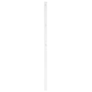 udskiftningsgavl 107 cm metal hvid