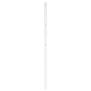 udskiftningsgavl 120 cm metal hvid