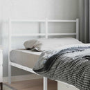 udskiftningsgavl 120 cm metal hvid
