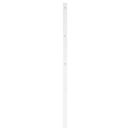 udskiftningsgavl 150 cm metal hvid