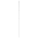 udskiftningsgavl 160 cm metal hvid
