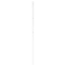 udskiftningsgavl 193 cm metal hvid