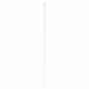 udskiftningsgavl 200 cm metal hvid