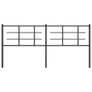 udskiftningsgavl 180 cm metal sort