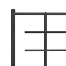 udskiftningsgavl 180 cm metal sort