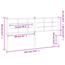 udskiftningsgavl 180 cm metal sort