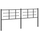 udskiftningsgavl 193 cm metal sort
