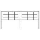 udskiftningsgavl 200 cm metal sort