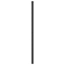 udskiftningsgavl 200 cm metal sort