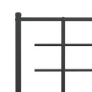 udskiftningsgavl 200 cm metal sort