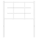 udskiftningsgavl 75 cm metal hvid
