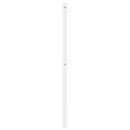 udskiftningsgavl 75 cm metal hvid