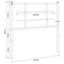 udskiftningsgavl 100 cm metal hvid