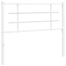 udskiftningsgavl 107 cm metal hvid