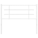 udskiftningsgavl 107 cm metal hvid