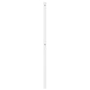 udskiftningsgavl 107 cm metal hvid