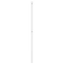 udskiftningsgavl 120 cm metal hvid