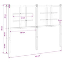 udskiftningsgavl 120 cm metal hvid