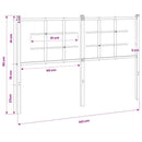 udskiftningsgavl 135 cm metal hvid