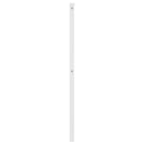 udskiftningsgavl 150 cm metal hvid