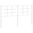 udskiftningsgavl 160 cm metal hvid
