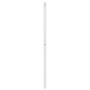 udskiftningsgavl 160 cm metal hvid