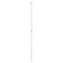 udskiftningsgavl 180 cm metal hvid
